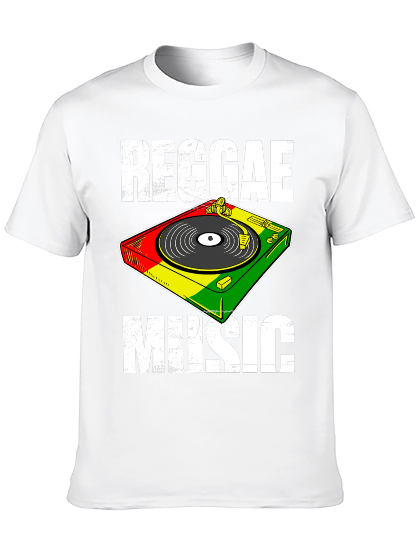 Reggae Music T-Shirt - Retro Turntable Design