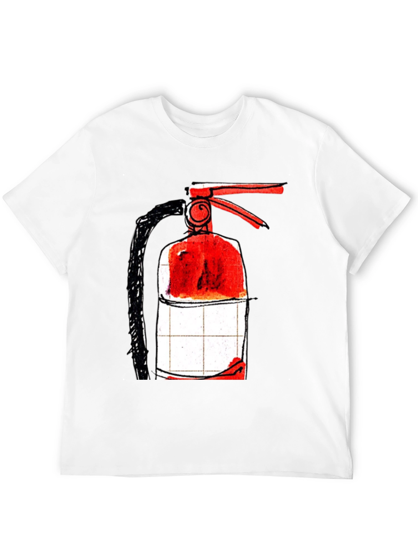 Fire Extinguisher Graphic T-Shirt - Cool Design