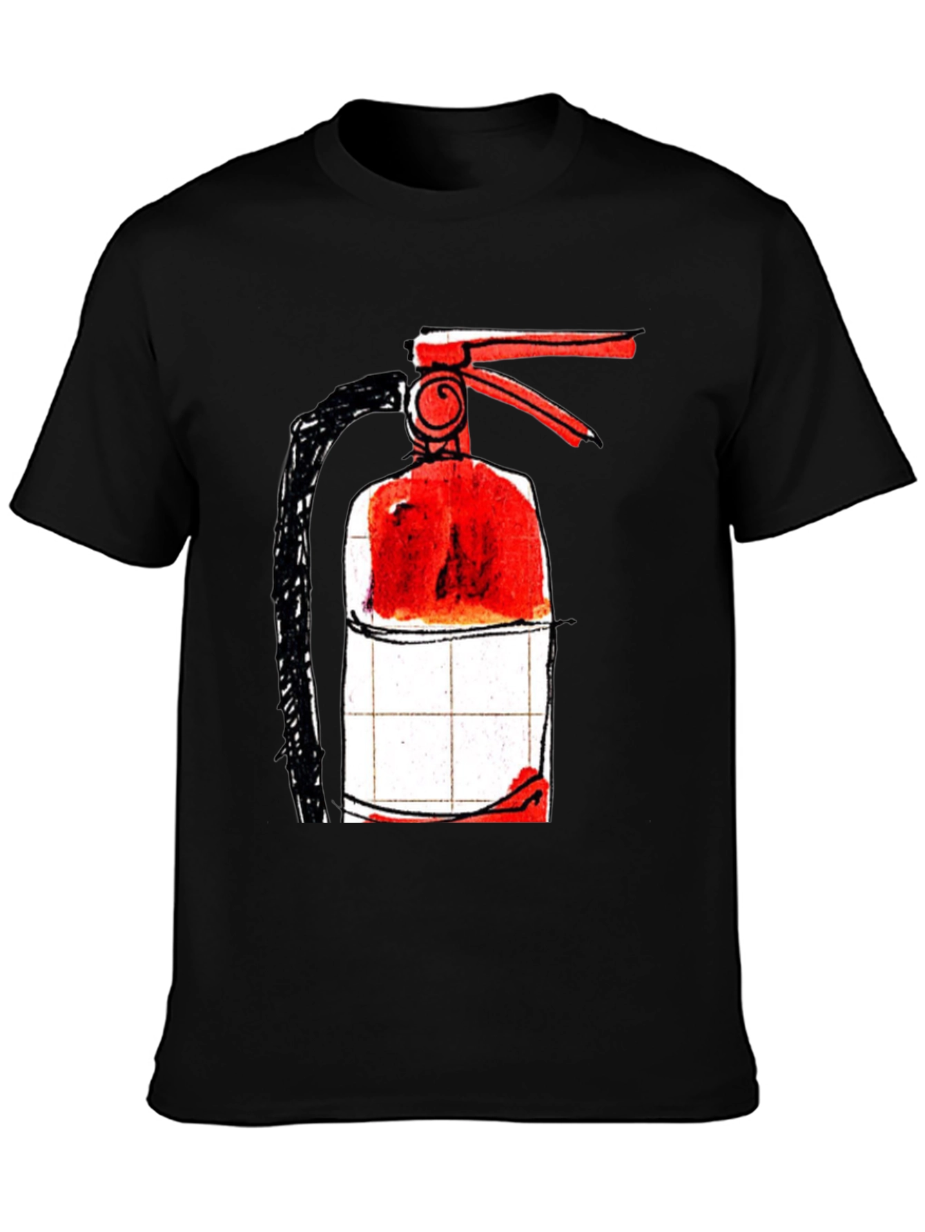 Fire Extinguisher Graphic T-Shirt - Cool Design