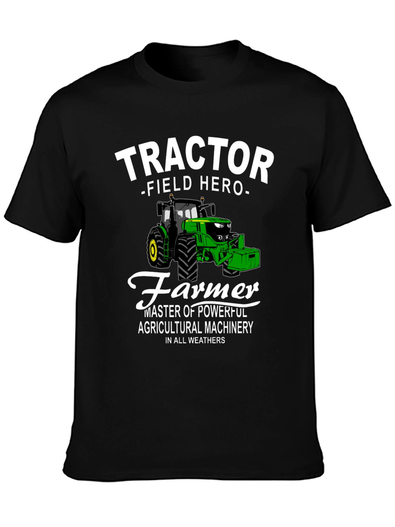 Tractor Field Hero Farmer Graphic T-Shirt