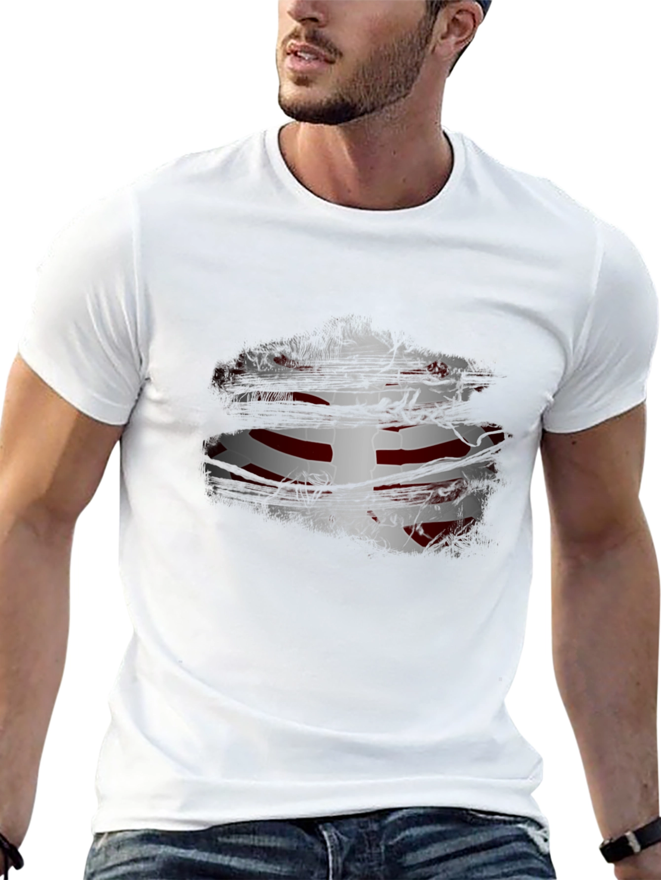 Ripped England Flag T-Shirt