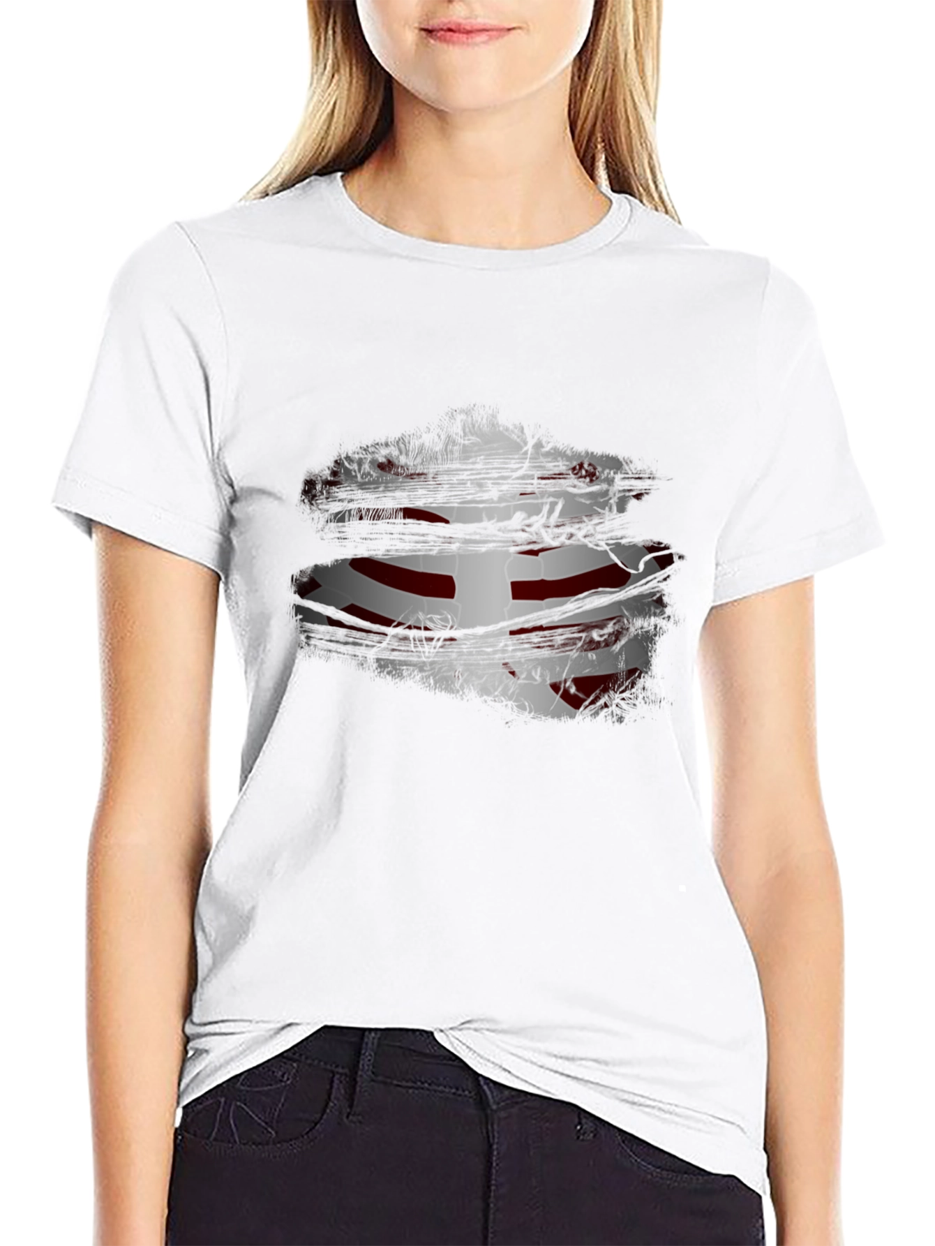 Ripped England Flag T-Shirt