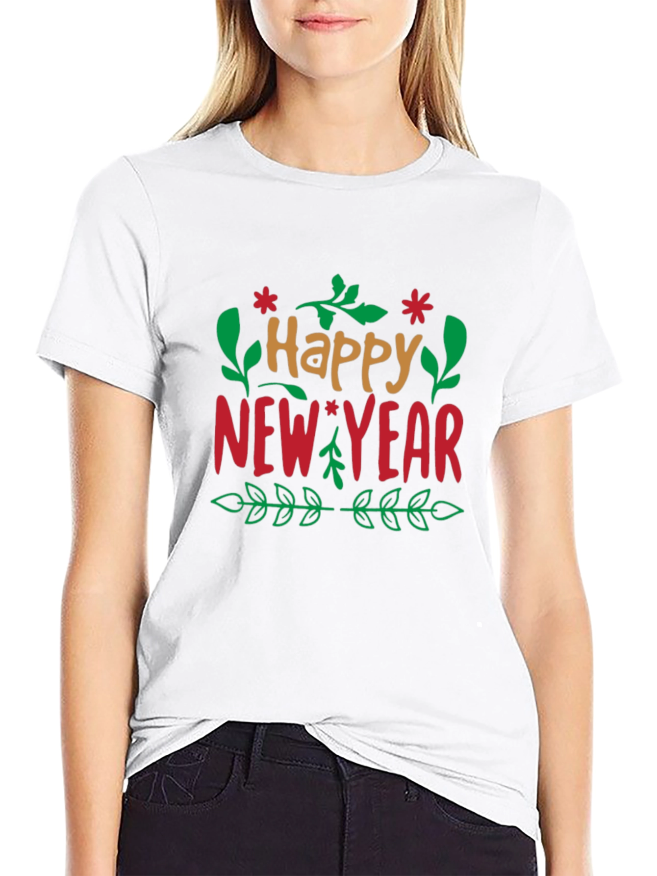 Happy New Year Graphic Tee - Holiday Celebration Shirt
