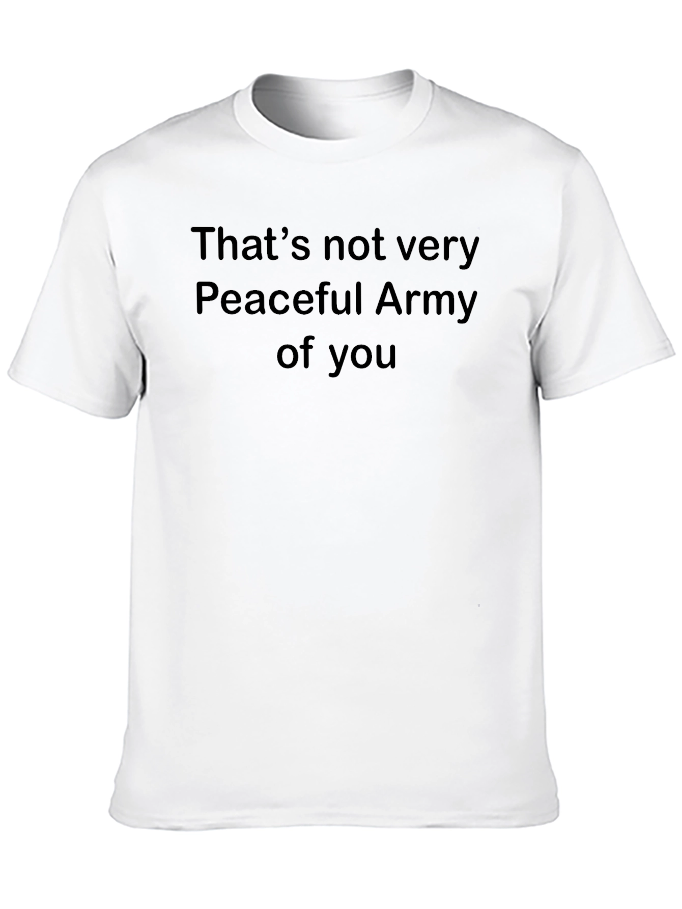 Peaceful Army Graphic T-Shirt - Soft Cotton Blend