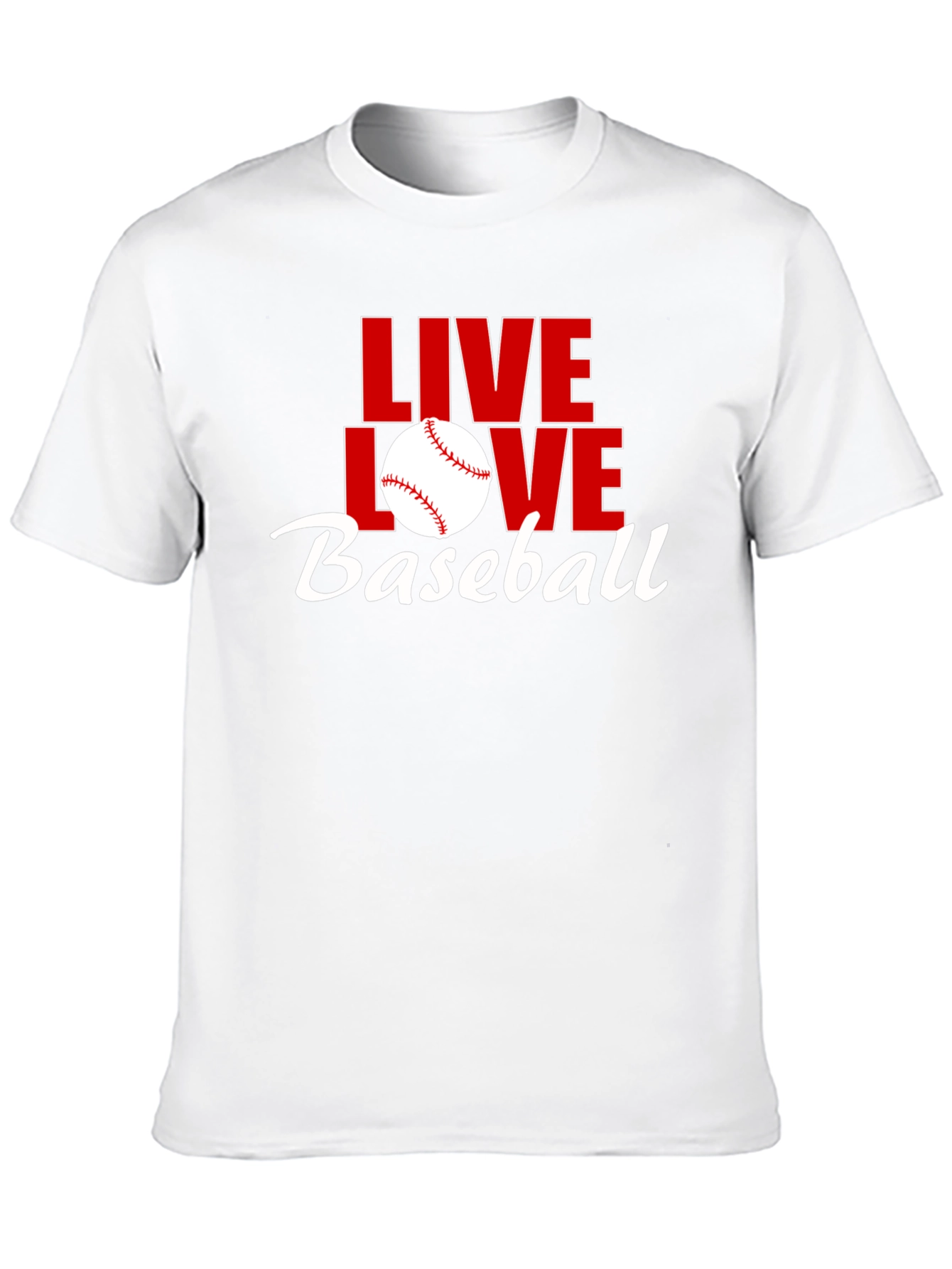 Live Love Baseball Graphic Tee - Black