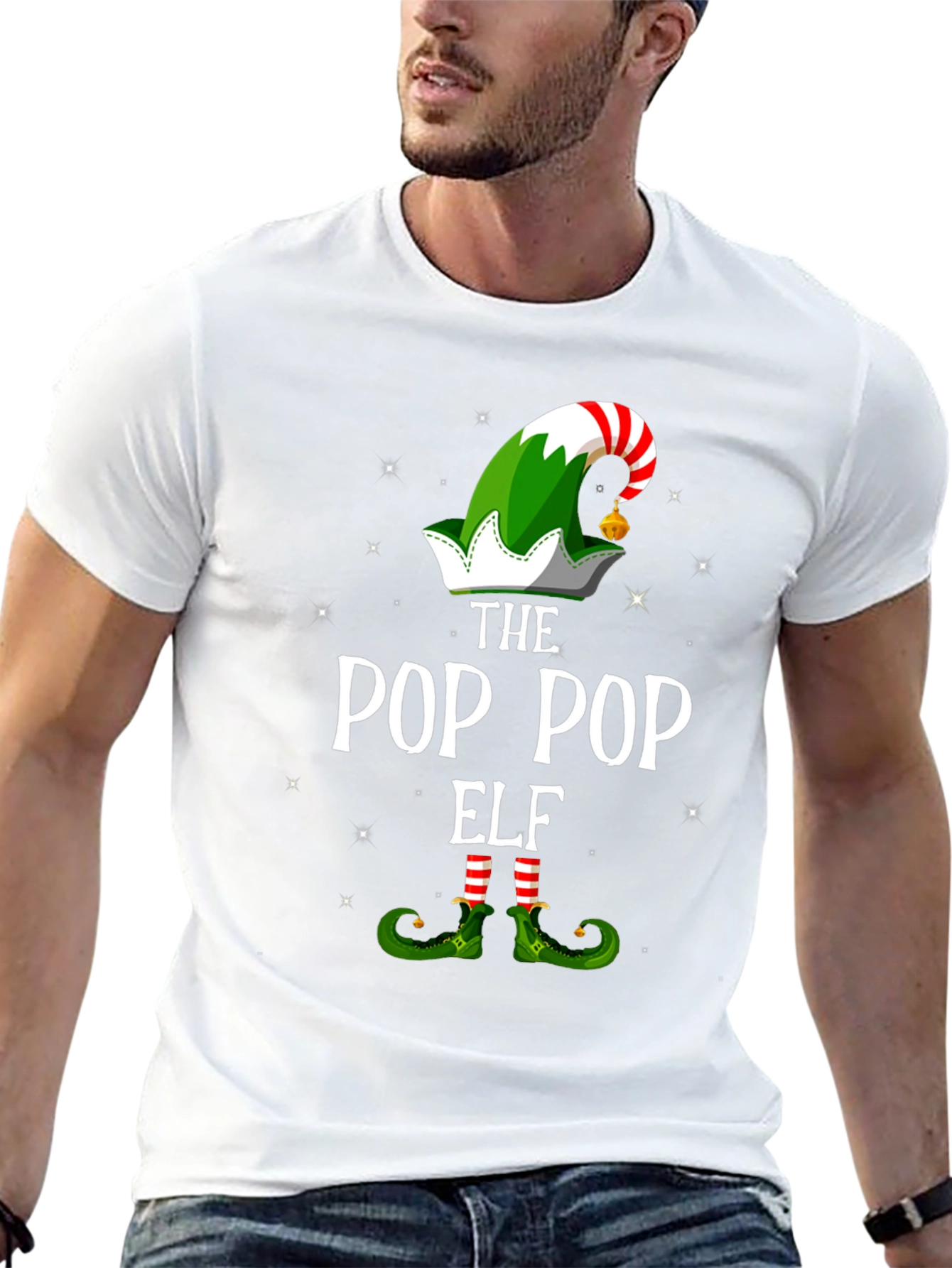 Pop Pop Elf Christmas T-Shirt