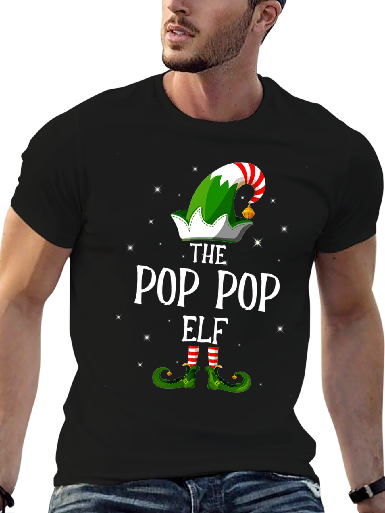 Pop Pop Elf Christmas T-Shirt