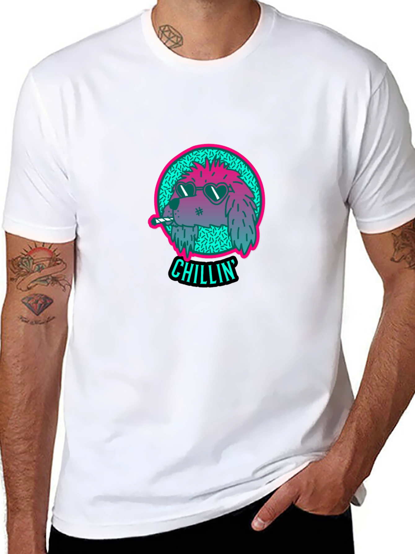 Chillin Dog Graphic Tee - Cool Casual Style