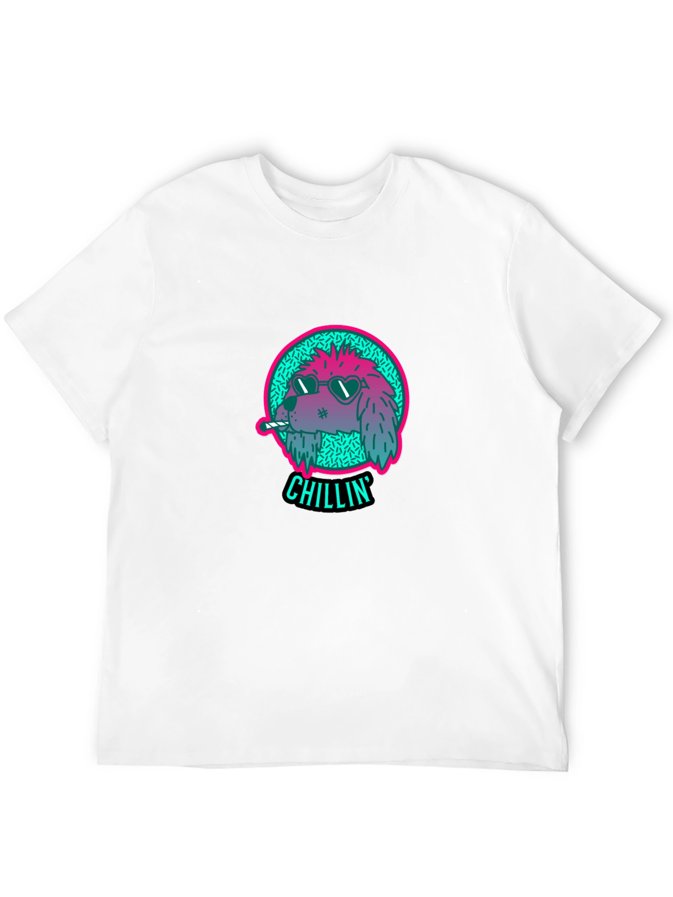 Chillin Dog Graphic Tee - Cool Casual Style
