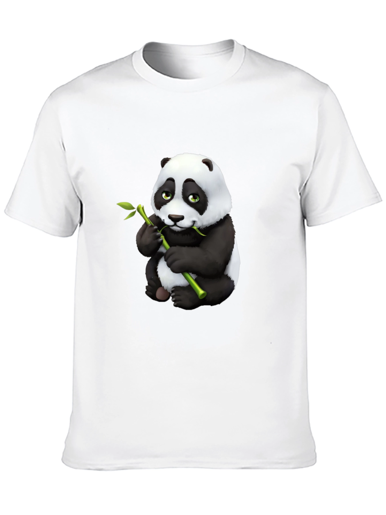 Panda Bear Graphic Tee - Black