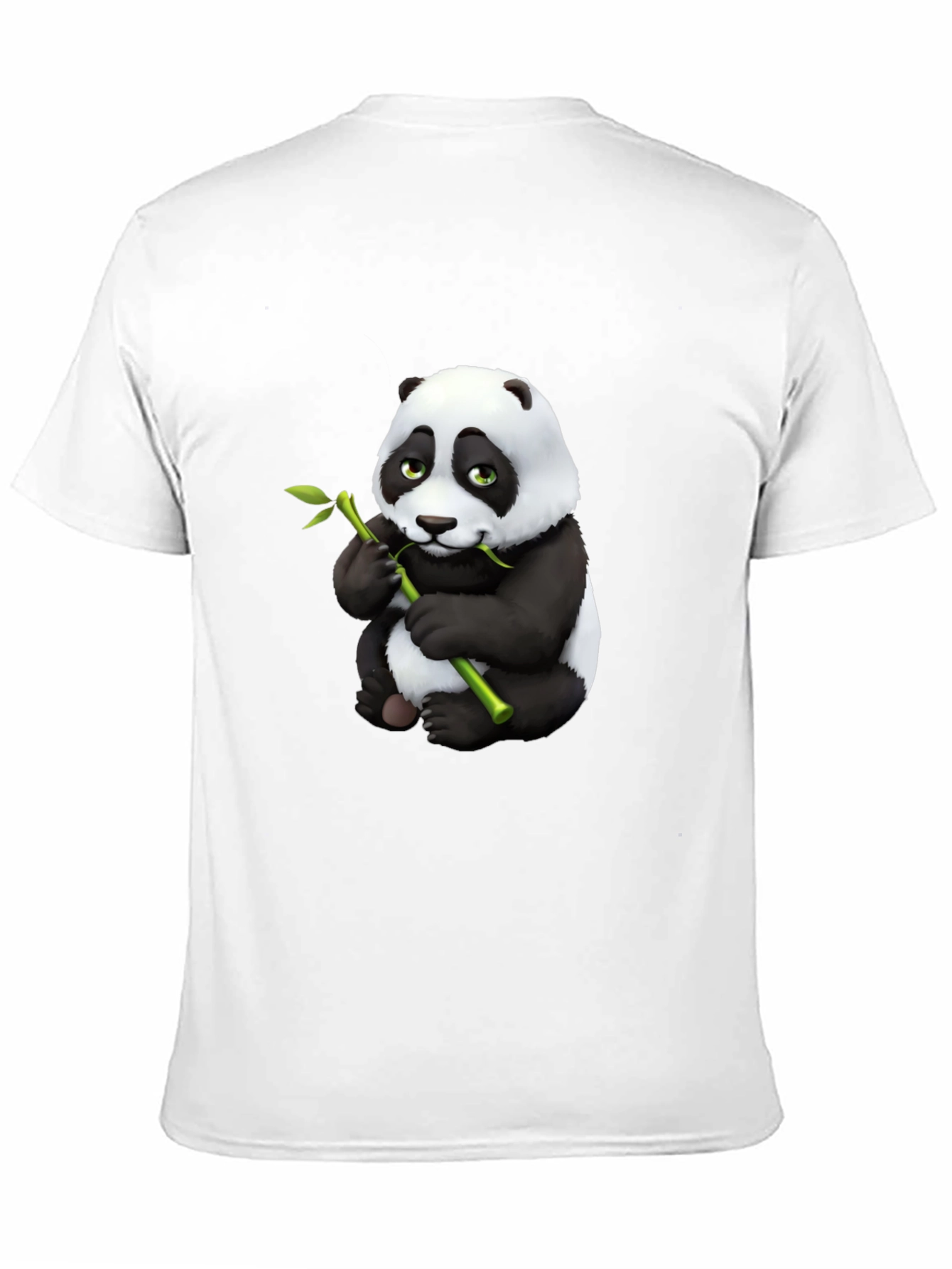Panda Bear Graphic Tee - Black