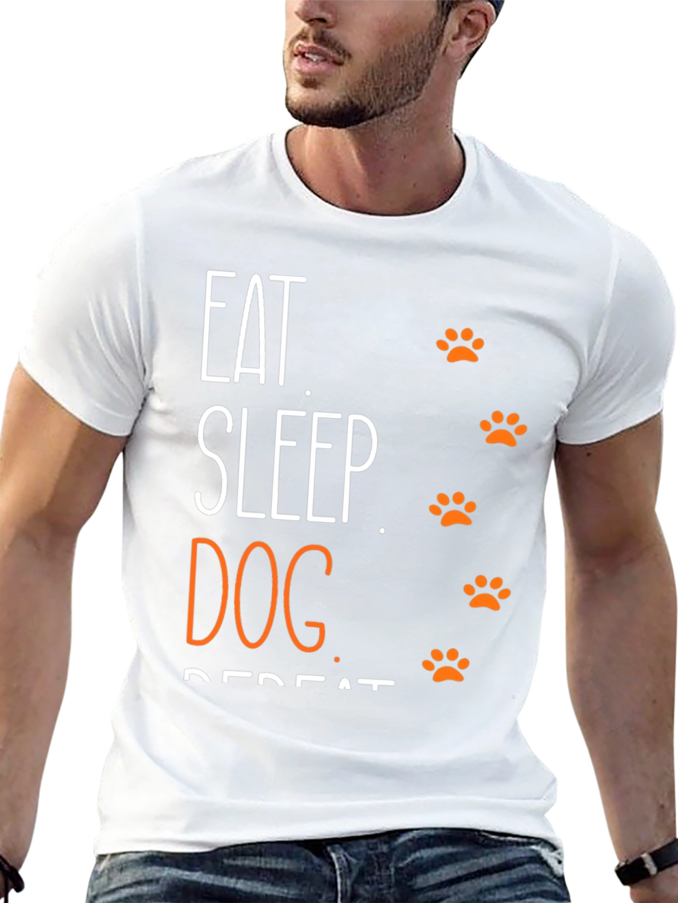 Eat Sleep Dog Repeat Graphic Tee