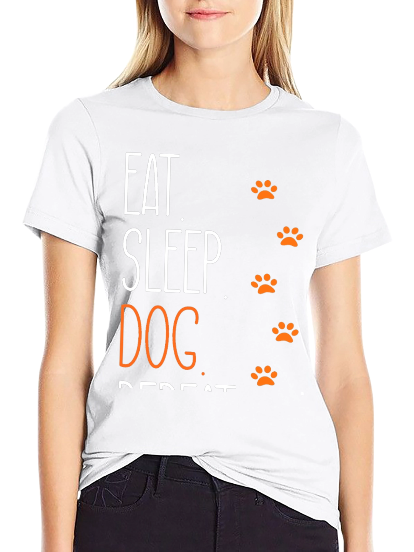 Eat Sleep Dog Repeat Graphic Tee