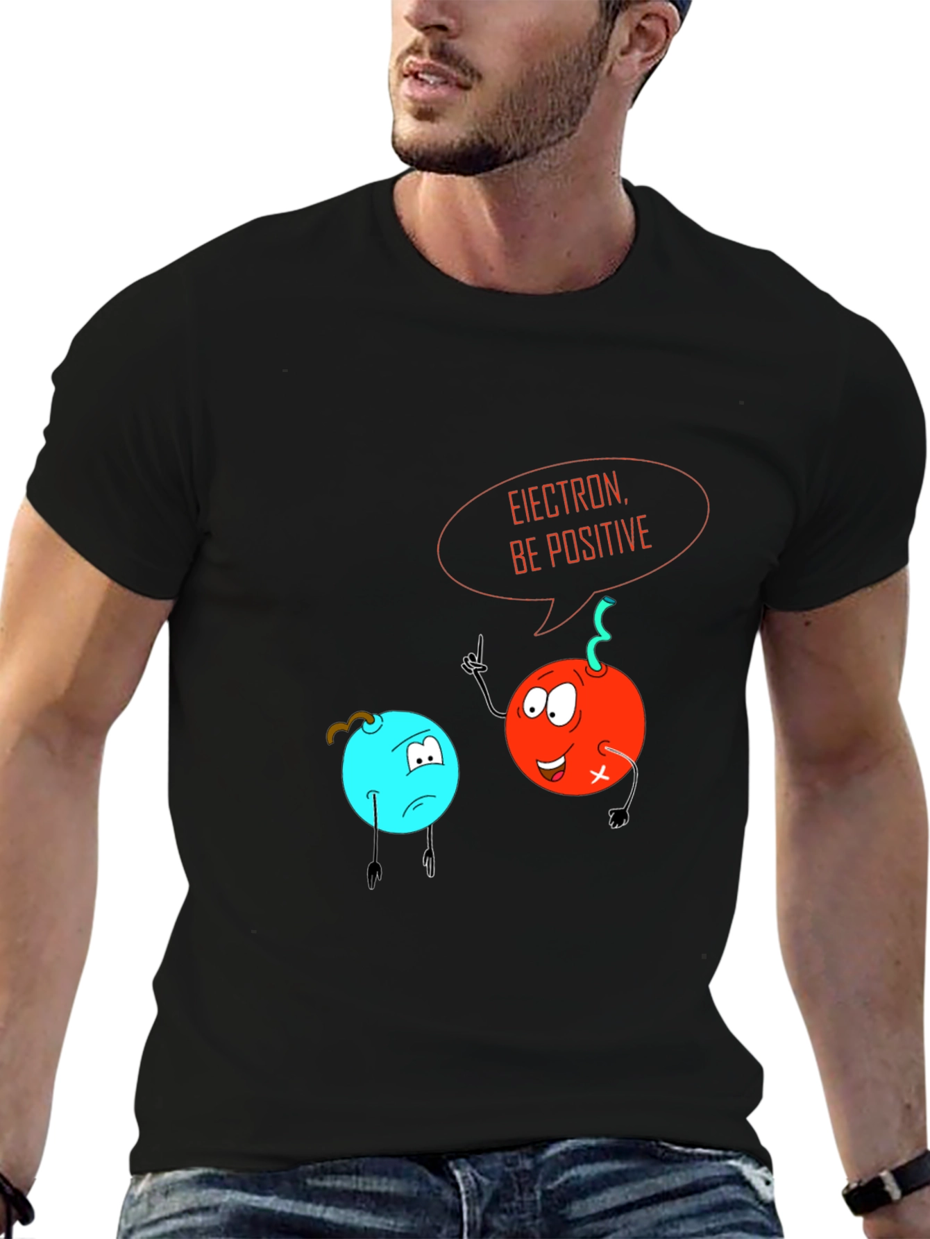 Electron Be Positive Graphic T-Shirt