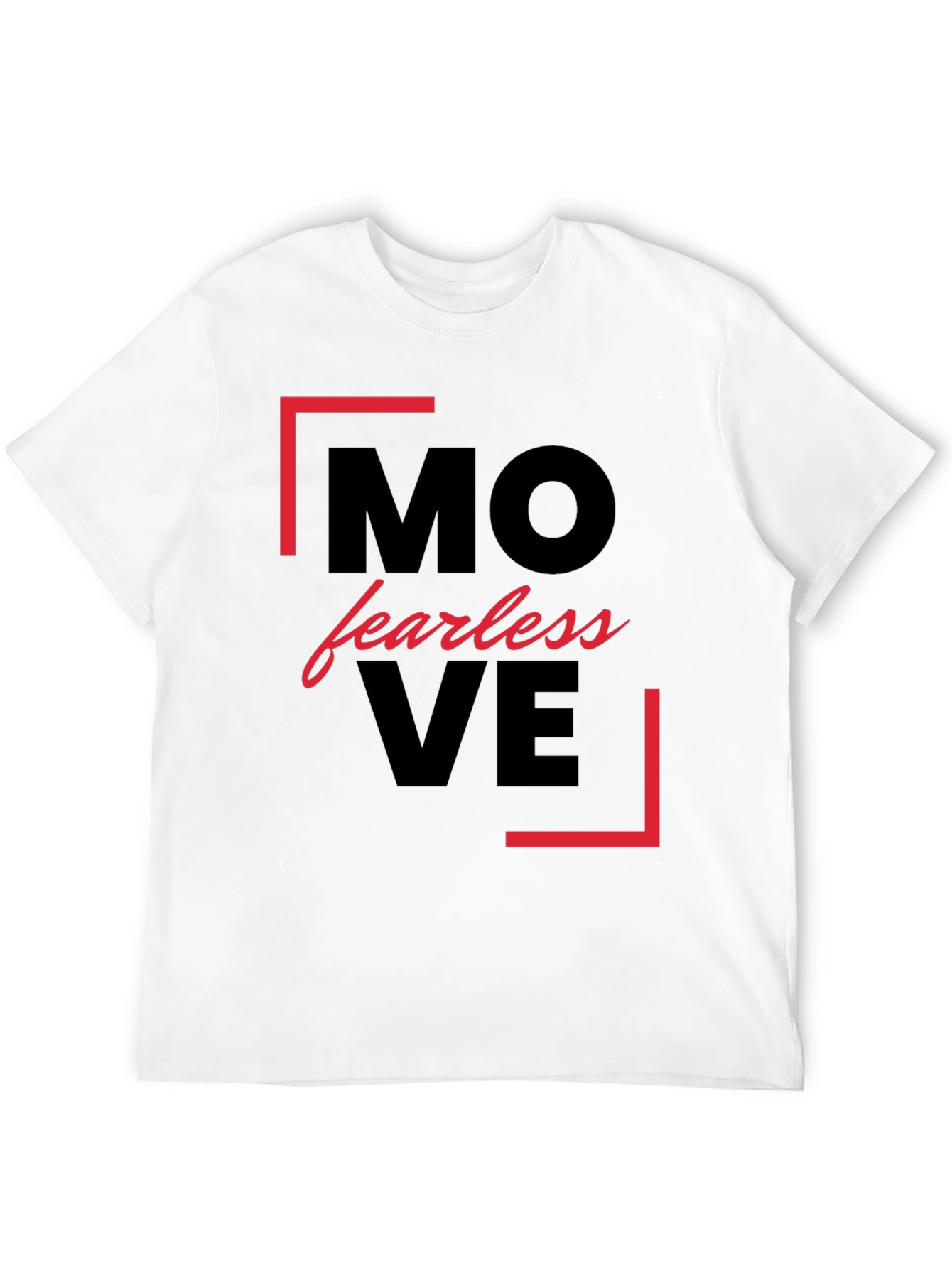Move Fearless Black Graphic Tee