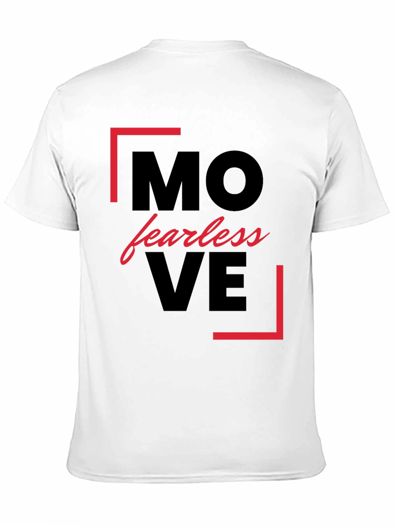 Move Fearless Black Graphic Tee