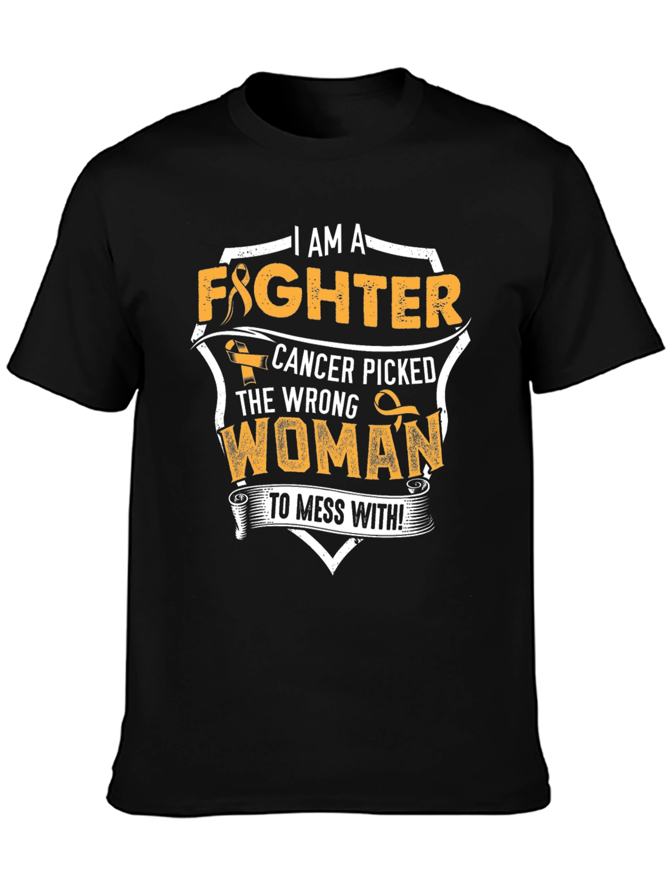 I Am A Fighter Cancer Awareness Graphic Tee