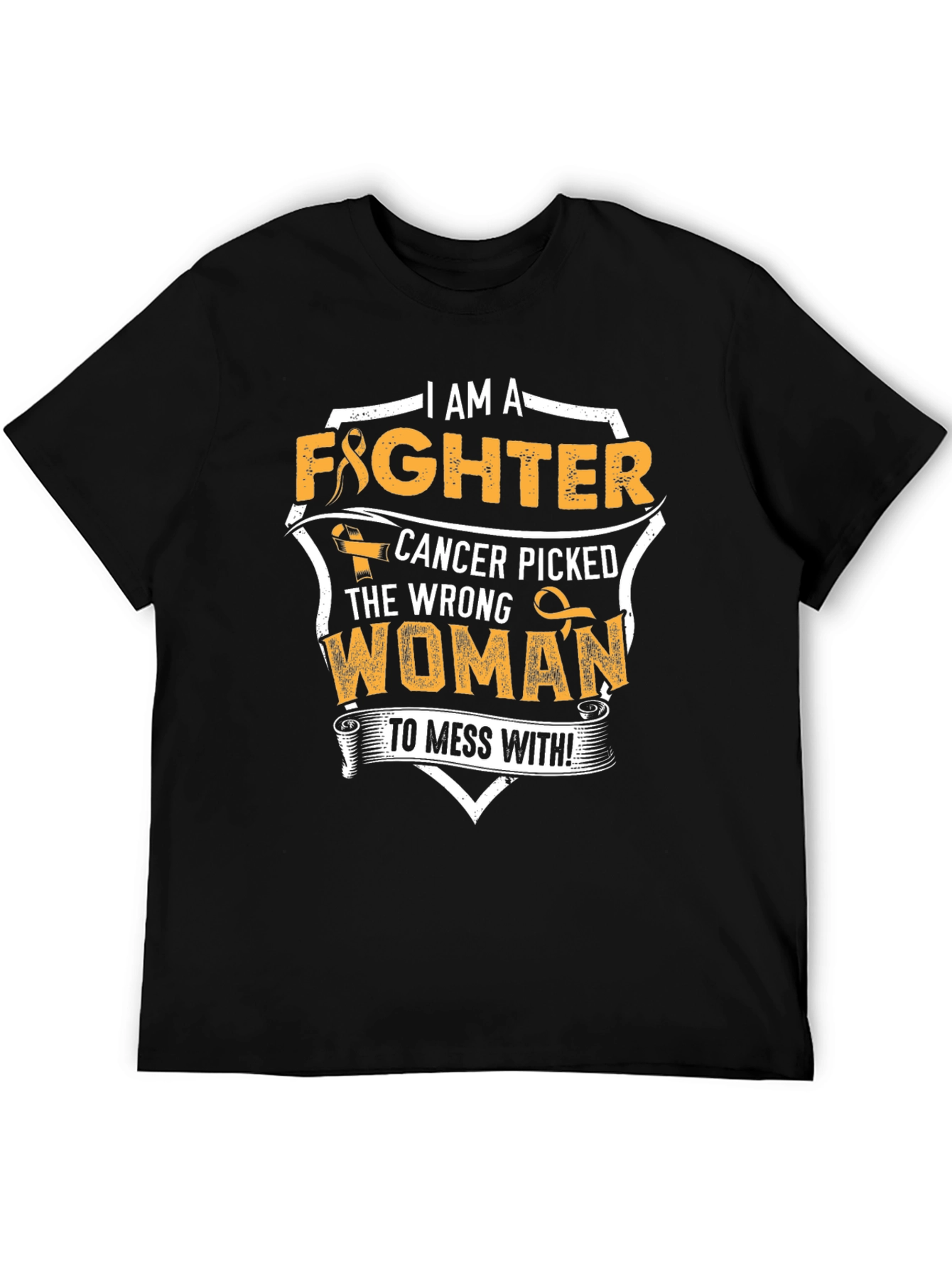 I Am A Fighter Cancer Awareness Graphic Tee