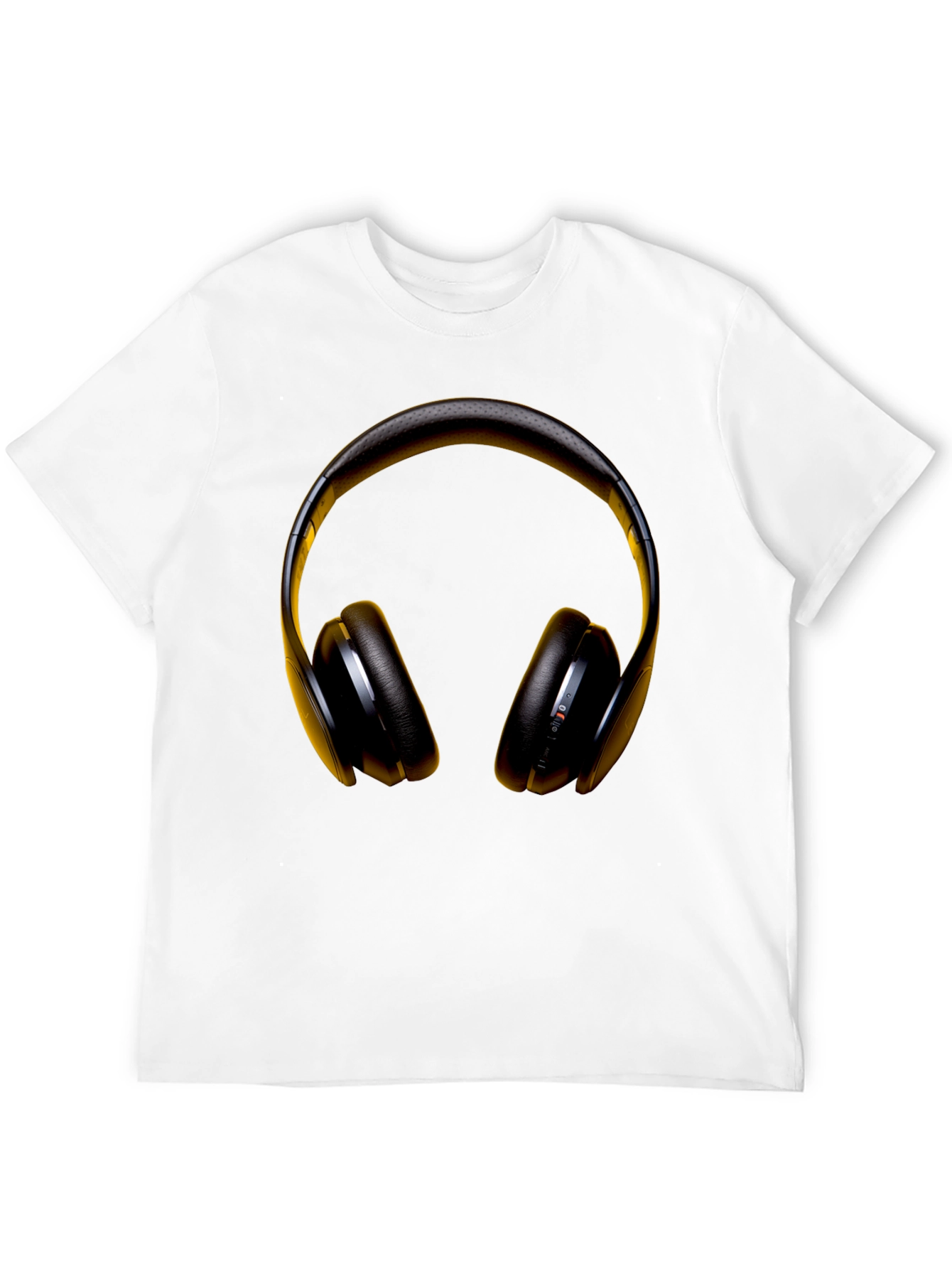 Headphone Graphic Black T-Shirt
