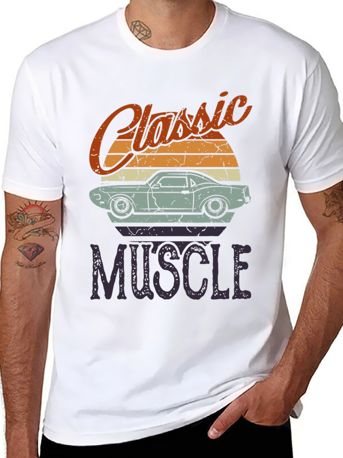 Classic Muscle Car Graphic T-Shirt