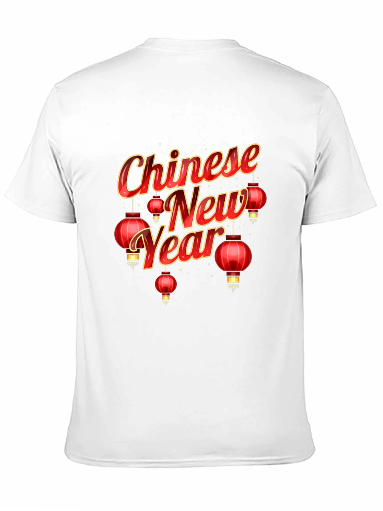 Chinese New Year Graphic Tee - Black Cotton Blend