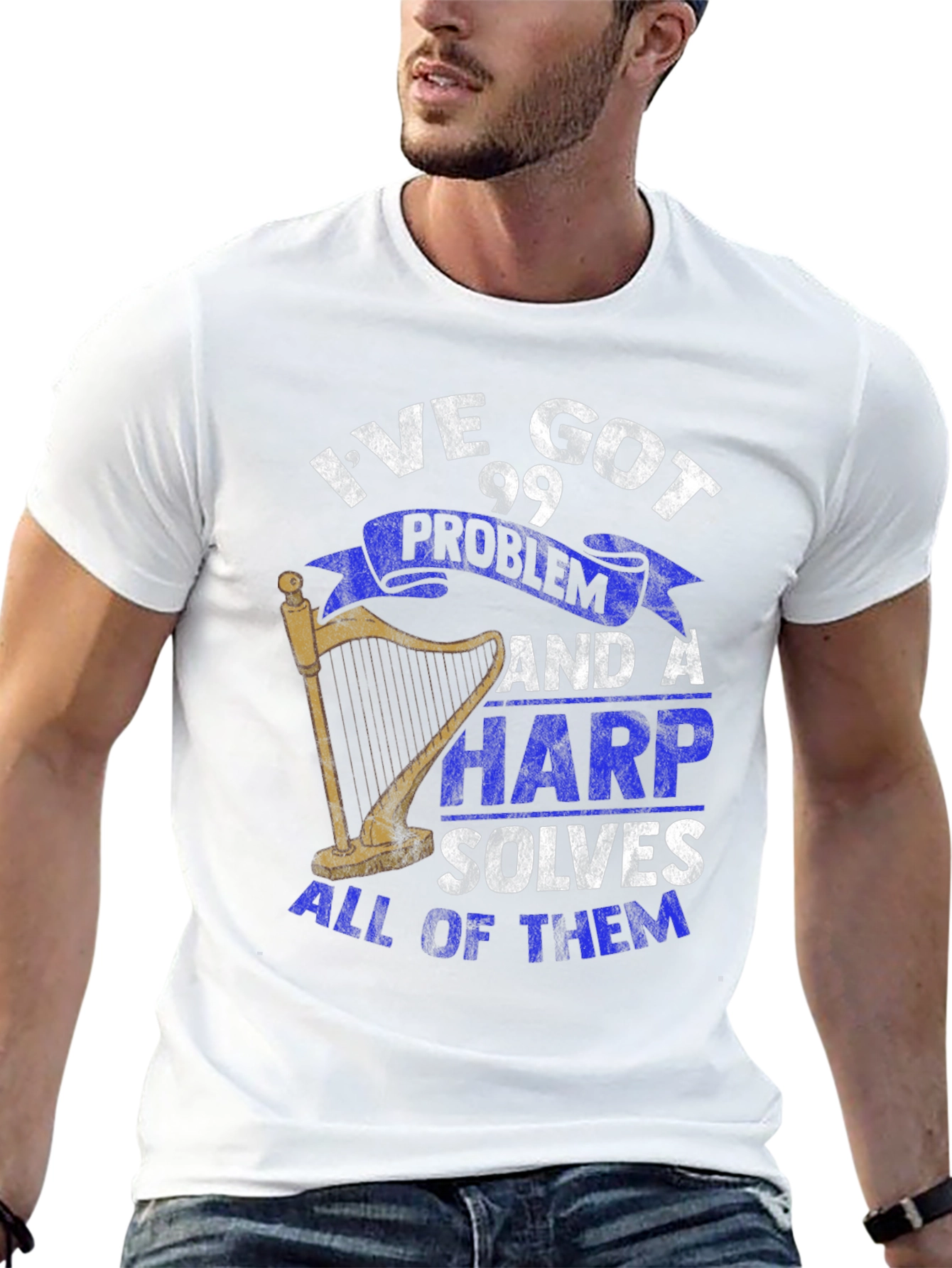 99 Problems Harp T-Shirt