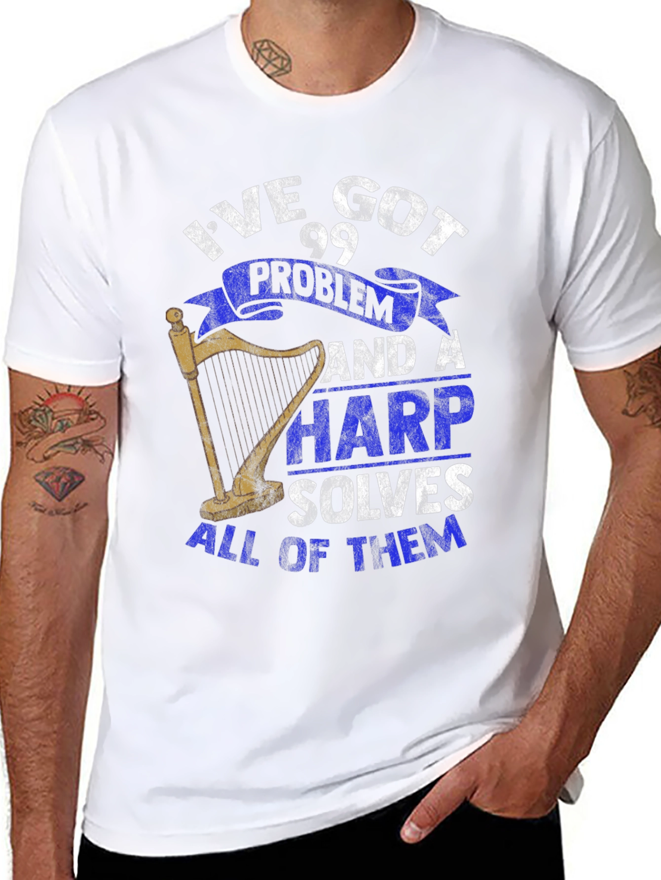 99 Problems Harp T-Shirt