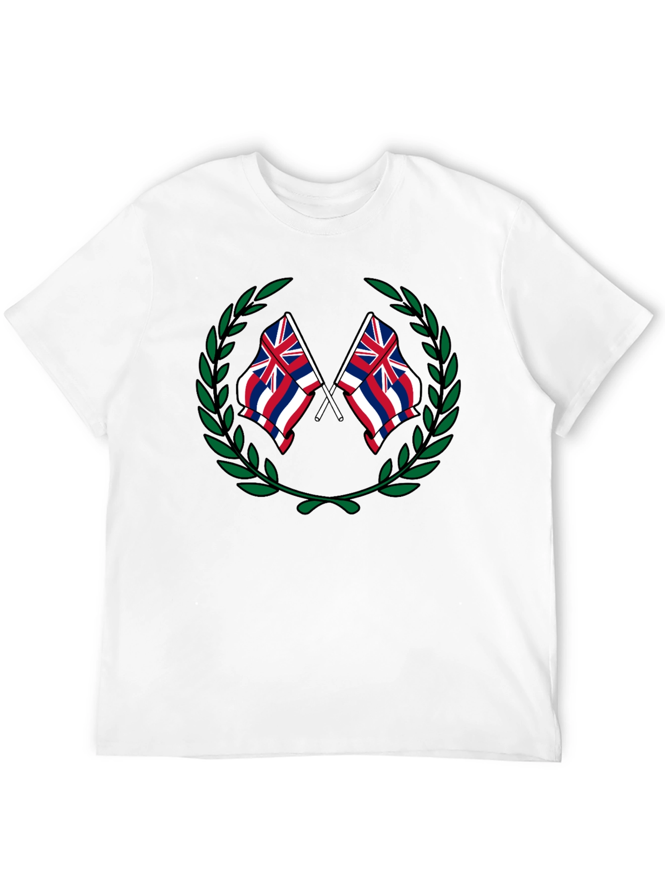 Hawaii Flag Crest Graphic T-Shirt