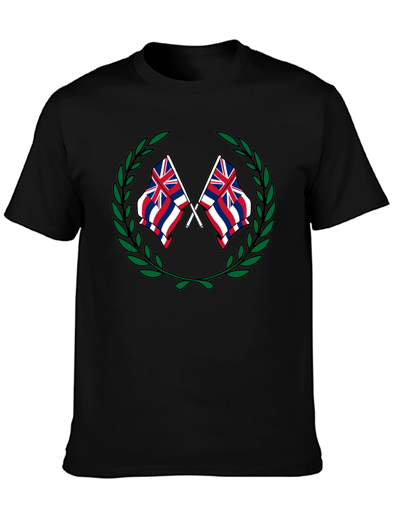 Hawaii Flag Crest Graphic T-Shirt