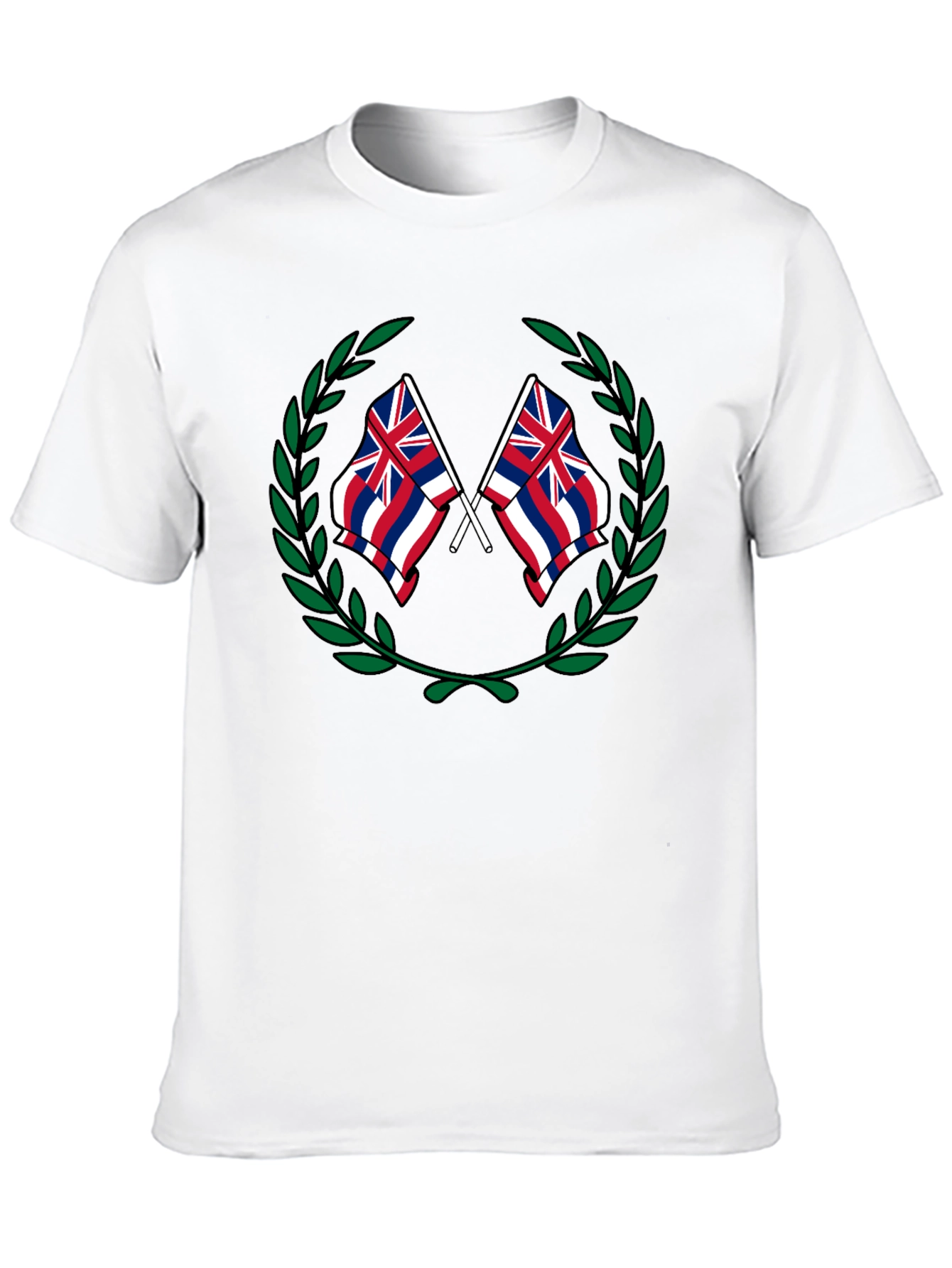 Hawaii Flag Crest Graphic T-Shirt