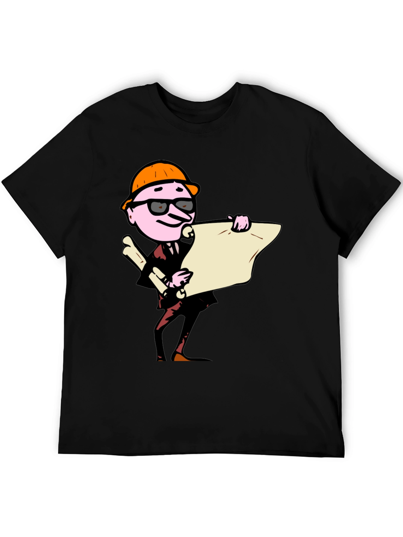 Architect Cartoon Graphic Tee - Black