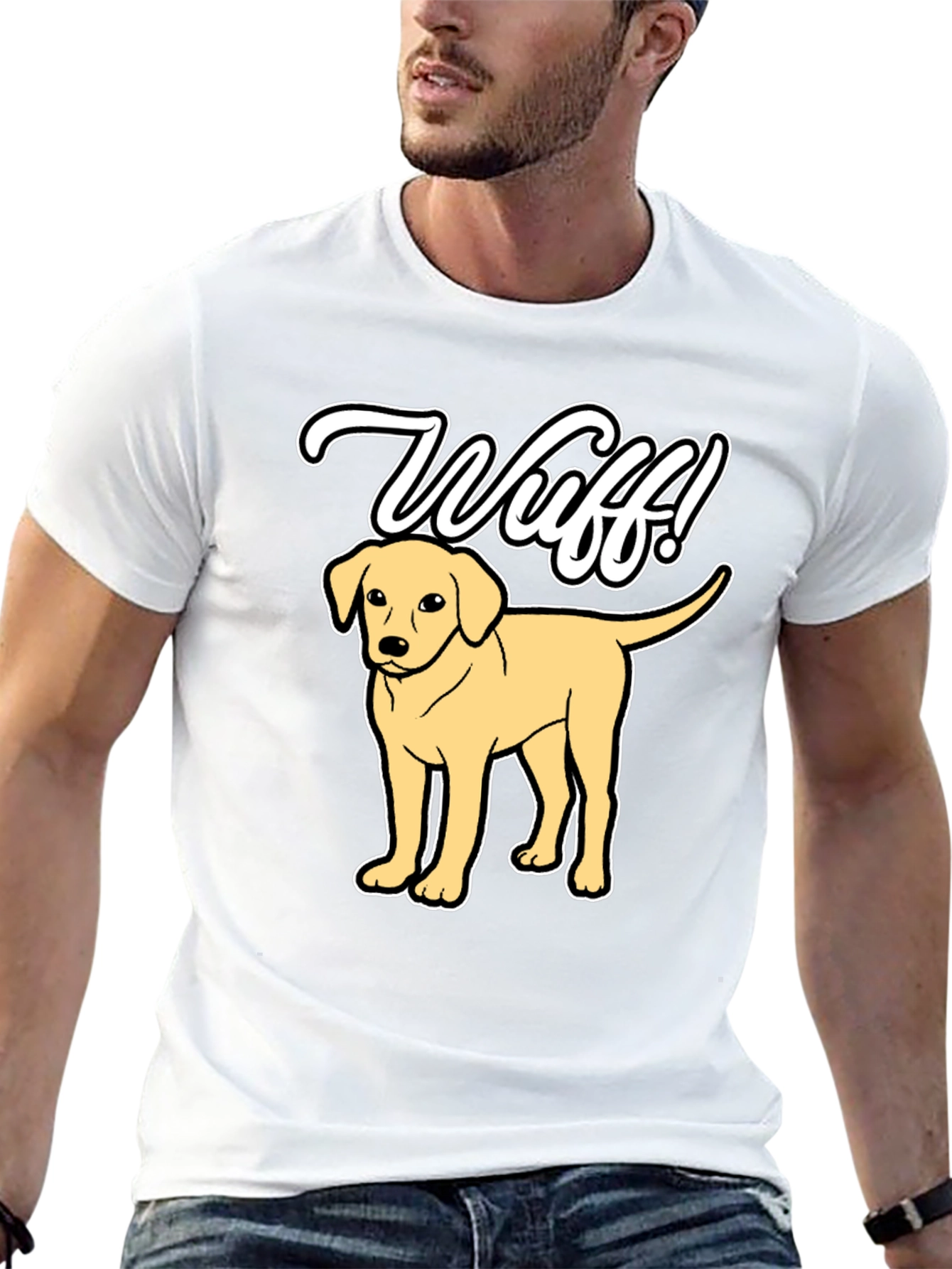 Wuff! Dog T-Shirt Cute Pup Tee