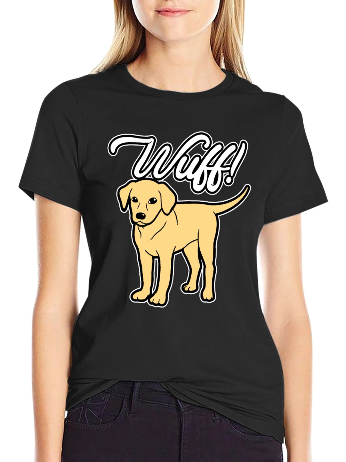 Wuff! Dog T-Shirt Cute Pup Tee