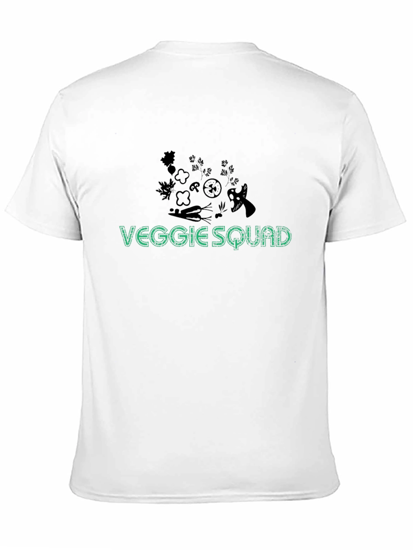 Veggie Squad T-Shirt - Black Cotton Blend
