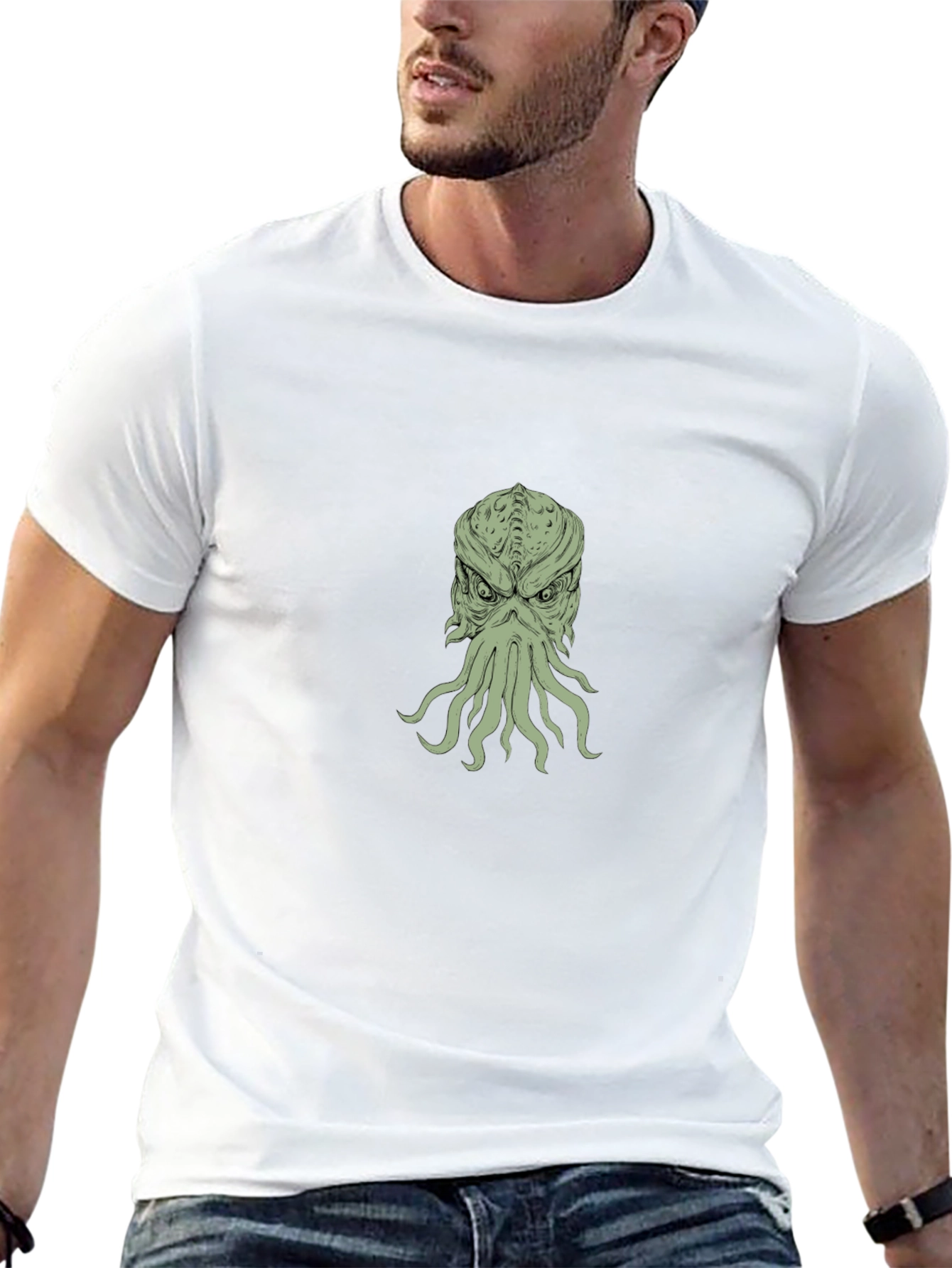 Cthulhu T-Shirt: Mens Black Graphic Tee