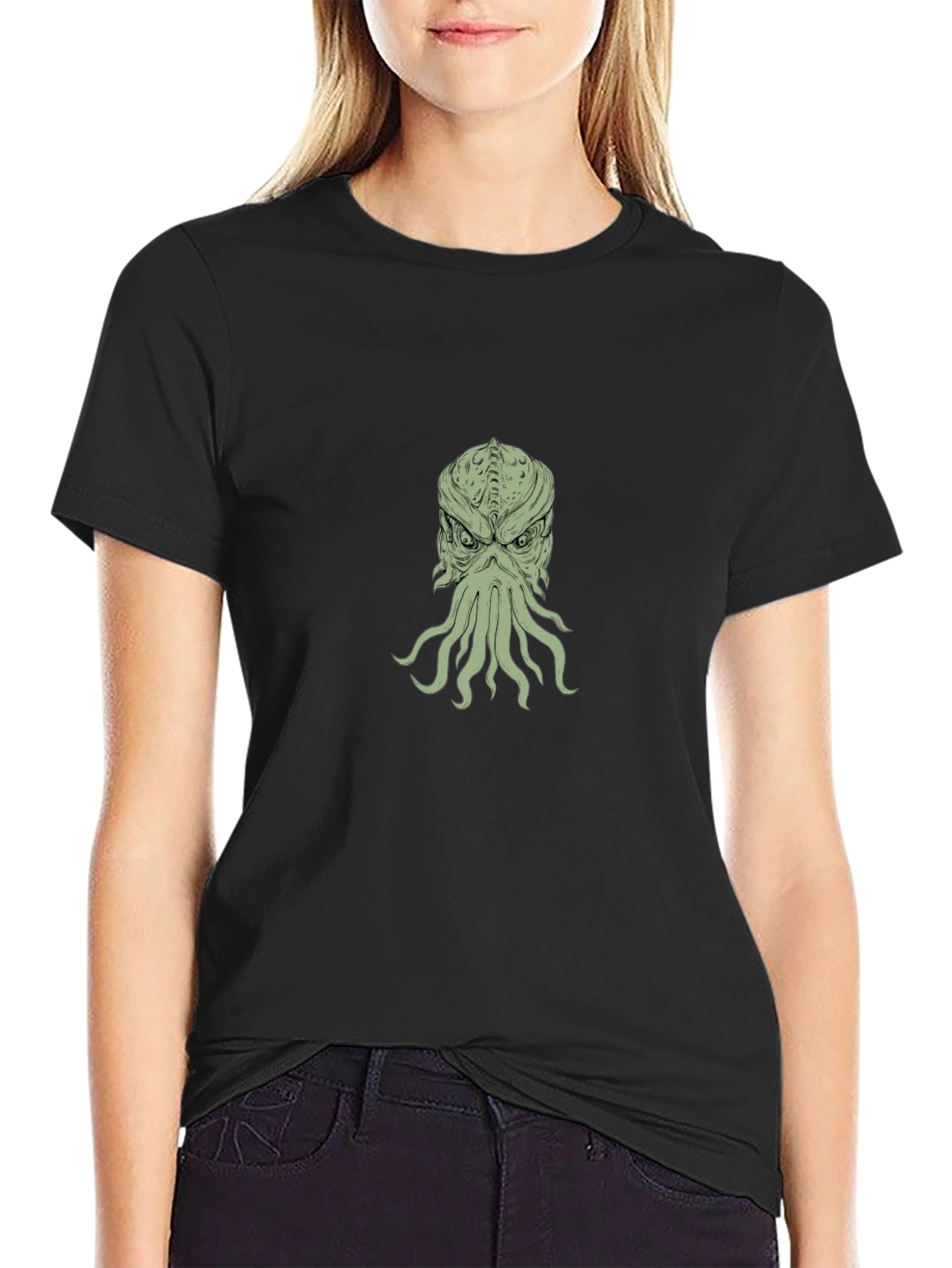 Cthulhu T-Shirt: Mens Black Graphic Tee