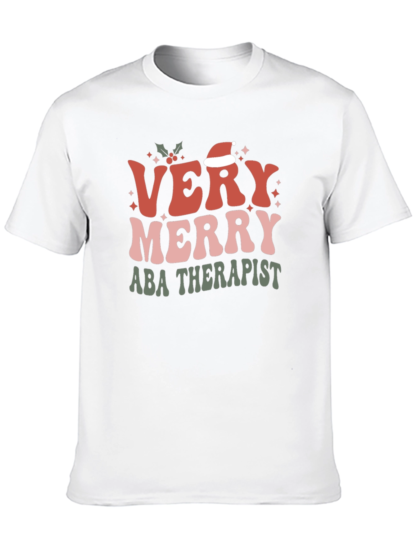 Very Merry ABA Therapist Christmas T-Shirt