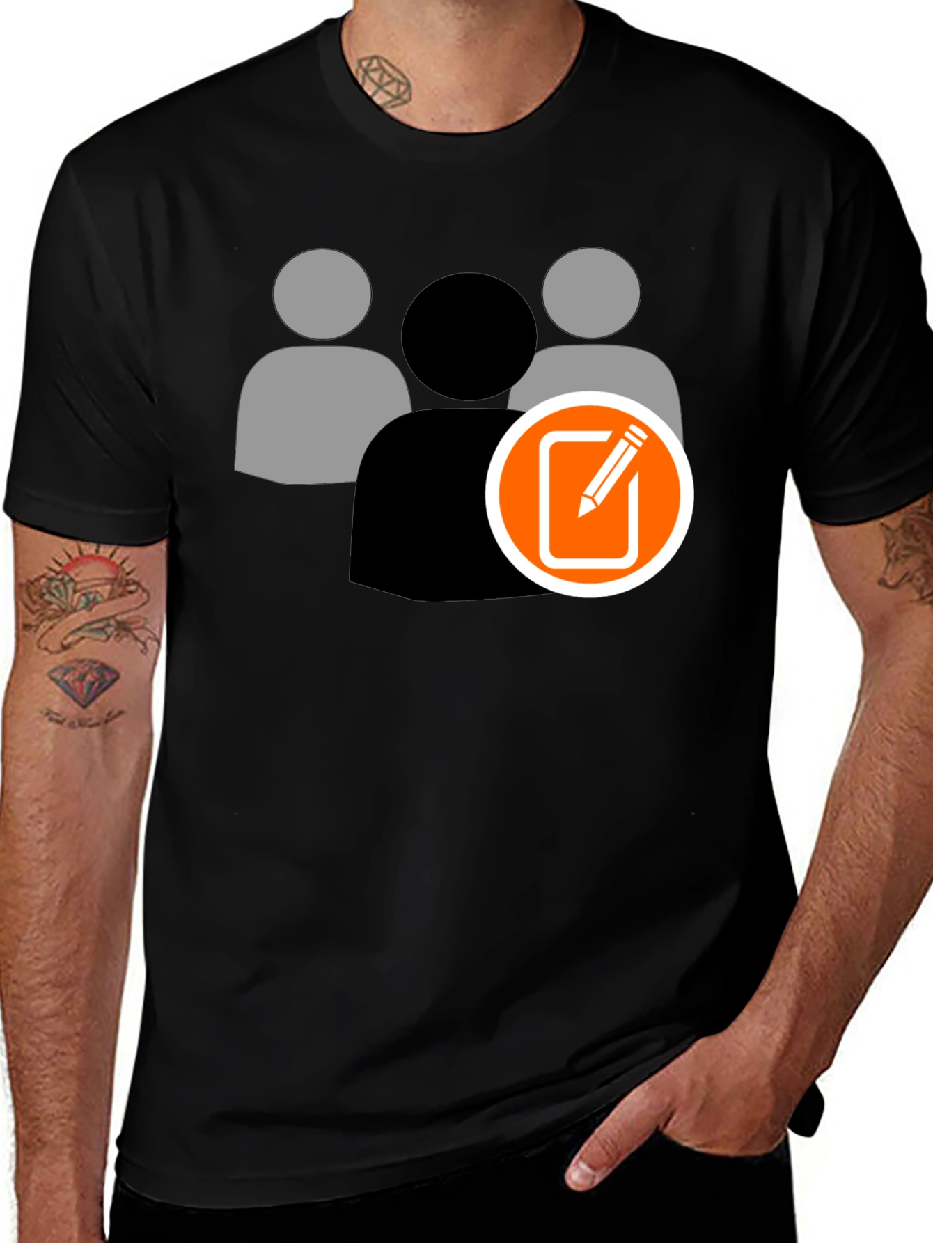 Team Edit Black T-Shirt