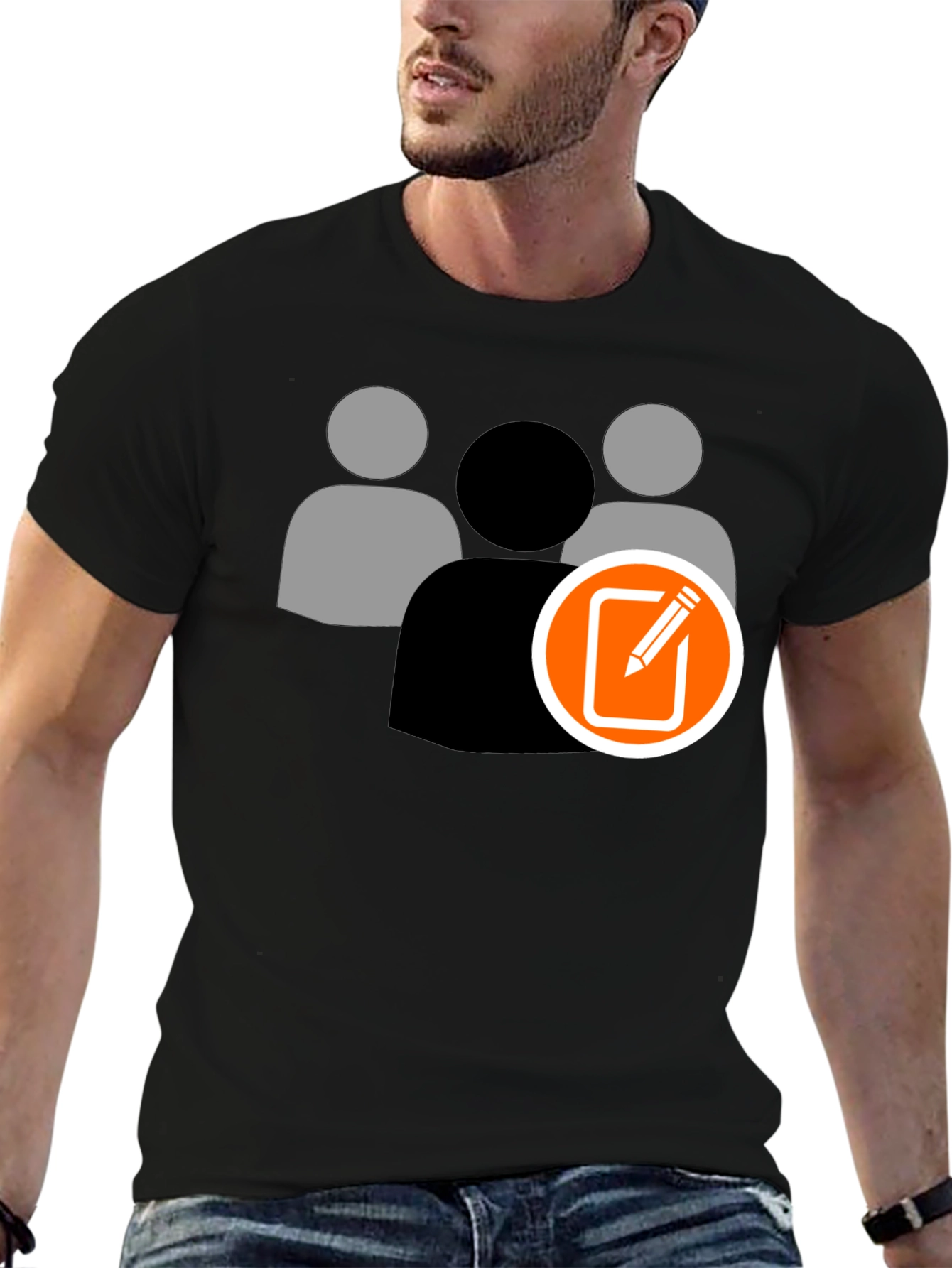 Team Edit Black T-Shirt
