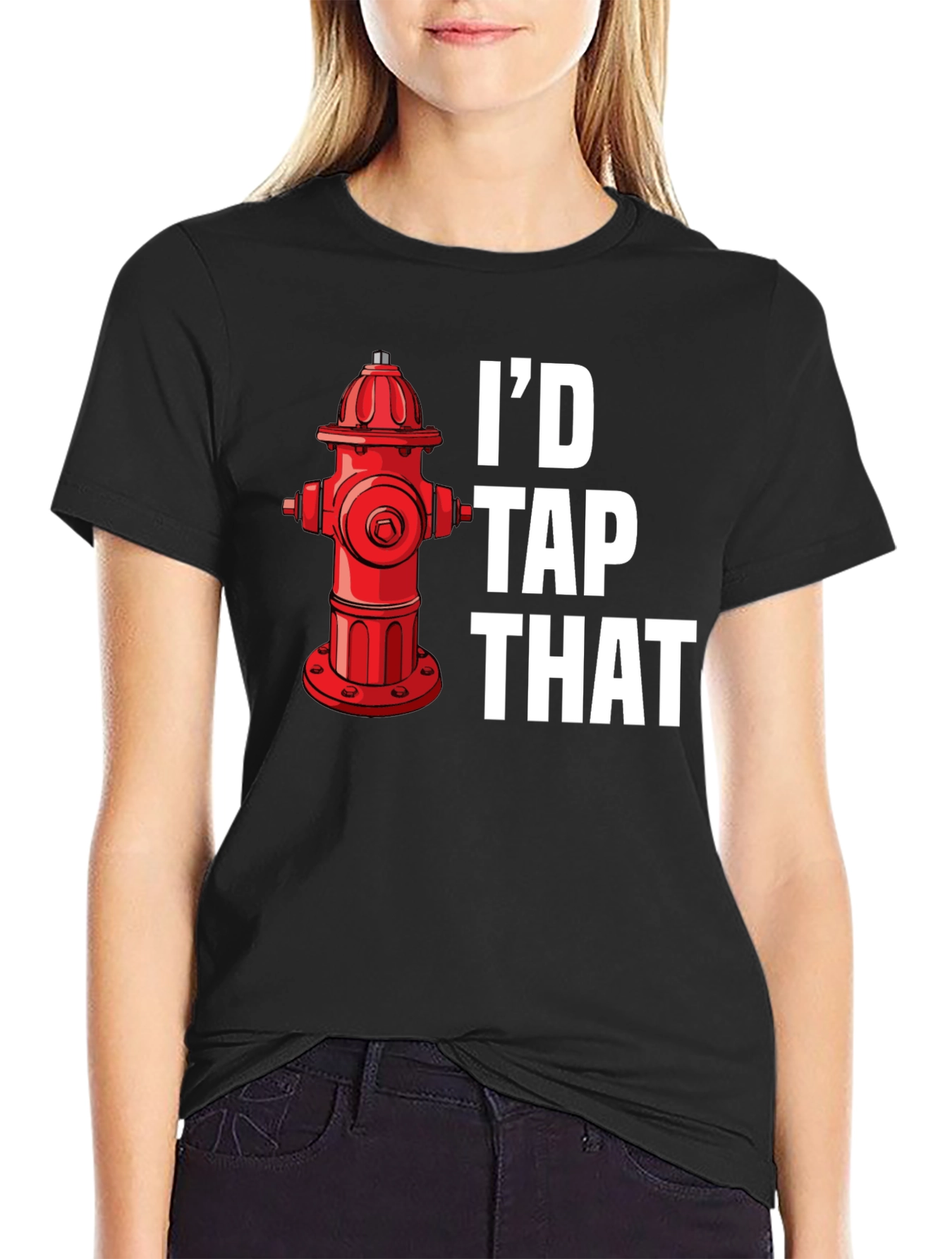 Id Tap That Funny Fire Hydrant Graphic Tee