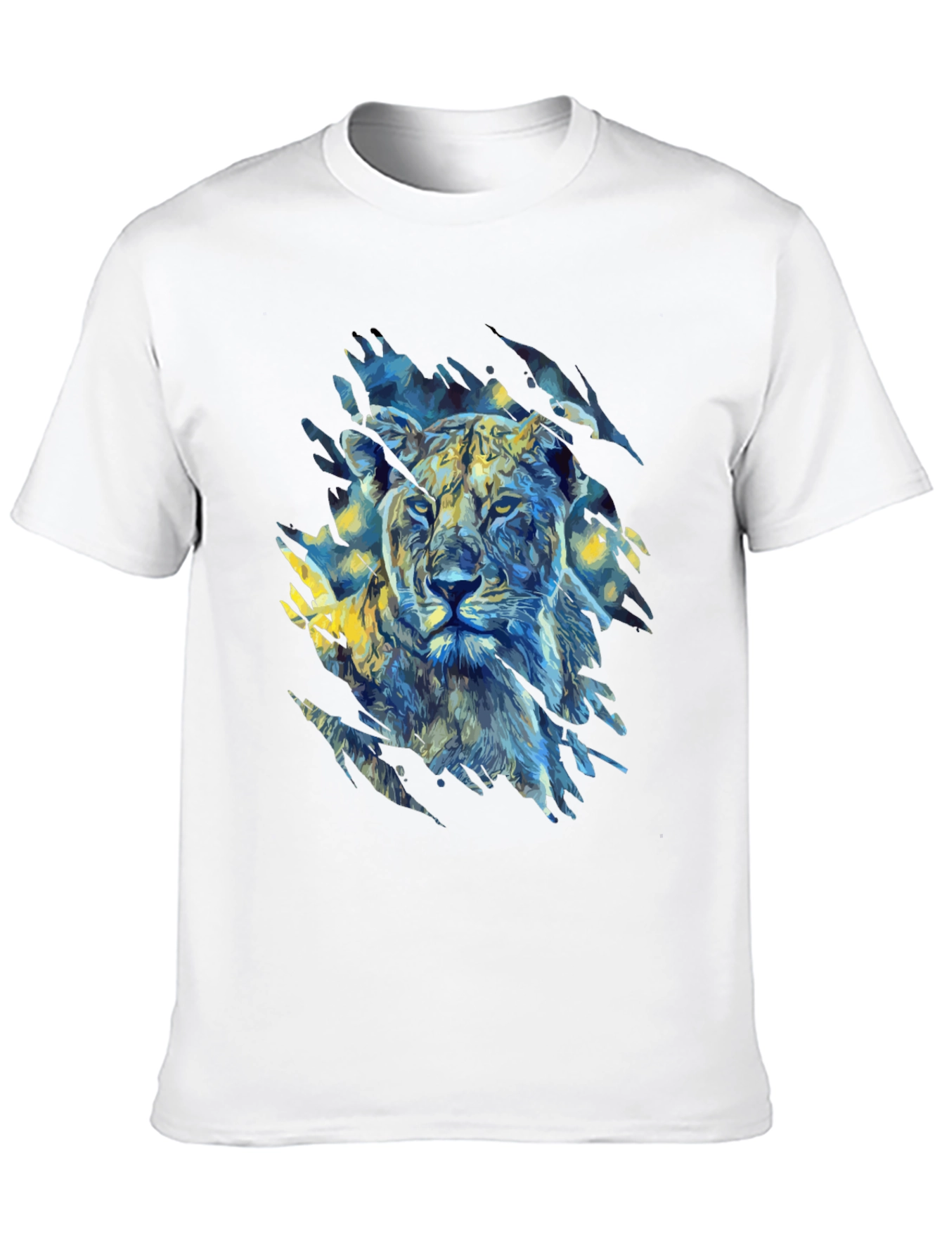 Lion Art Graphic Print T-Shirt