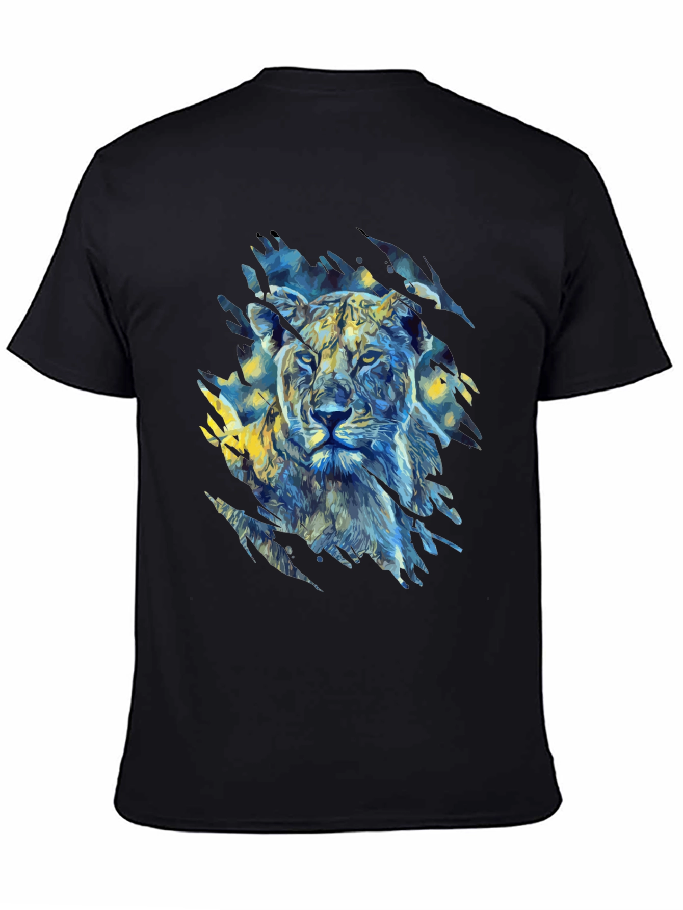 Lion Art Graphic Print T-Shirt
