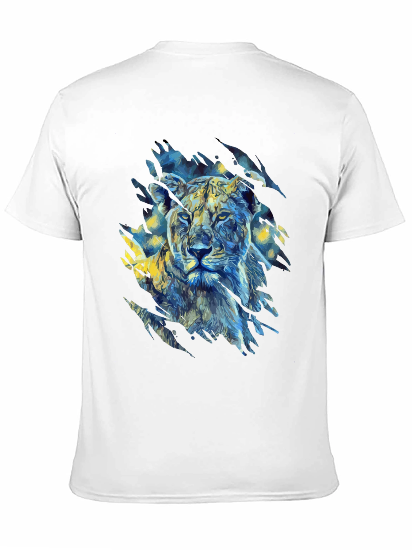 Lion Art Graphic Print T-Shirt