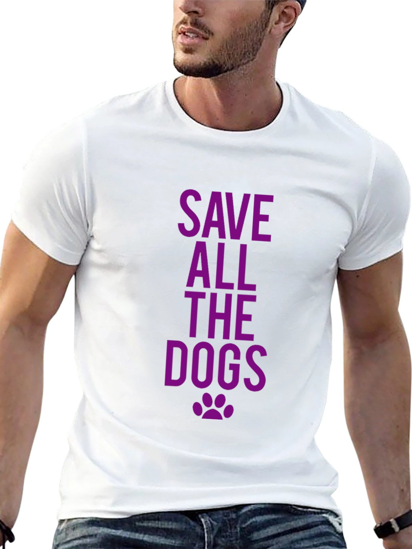 Save All The Dogs Black T-Shirt