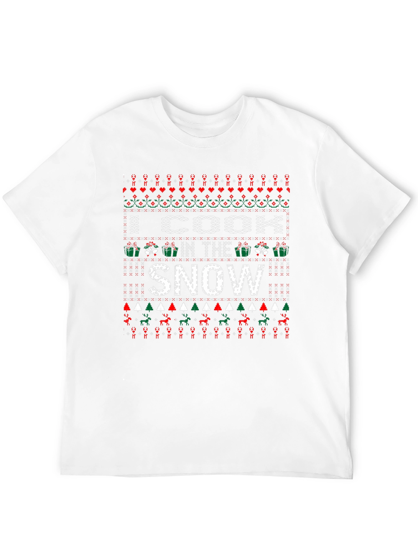Funny Christmas I Cook in the Snow Novelty T-Shirt