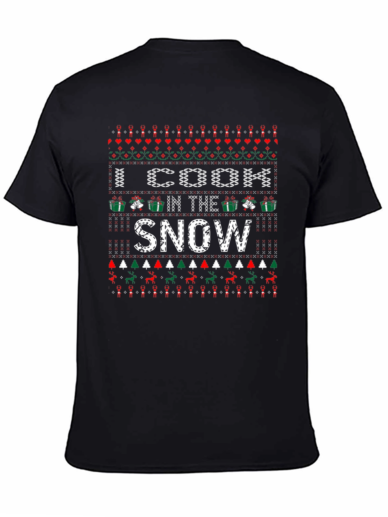 Funny Christmas I Cook in the Snow Novelty T-Shirt