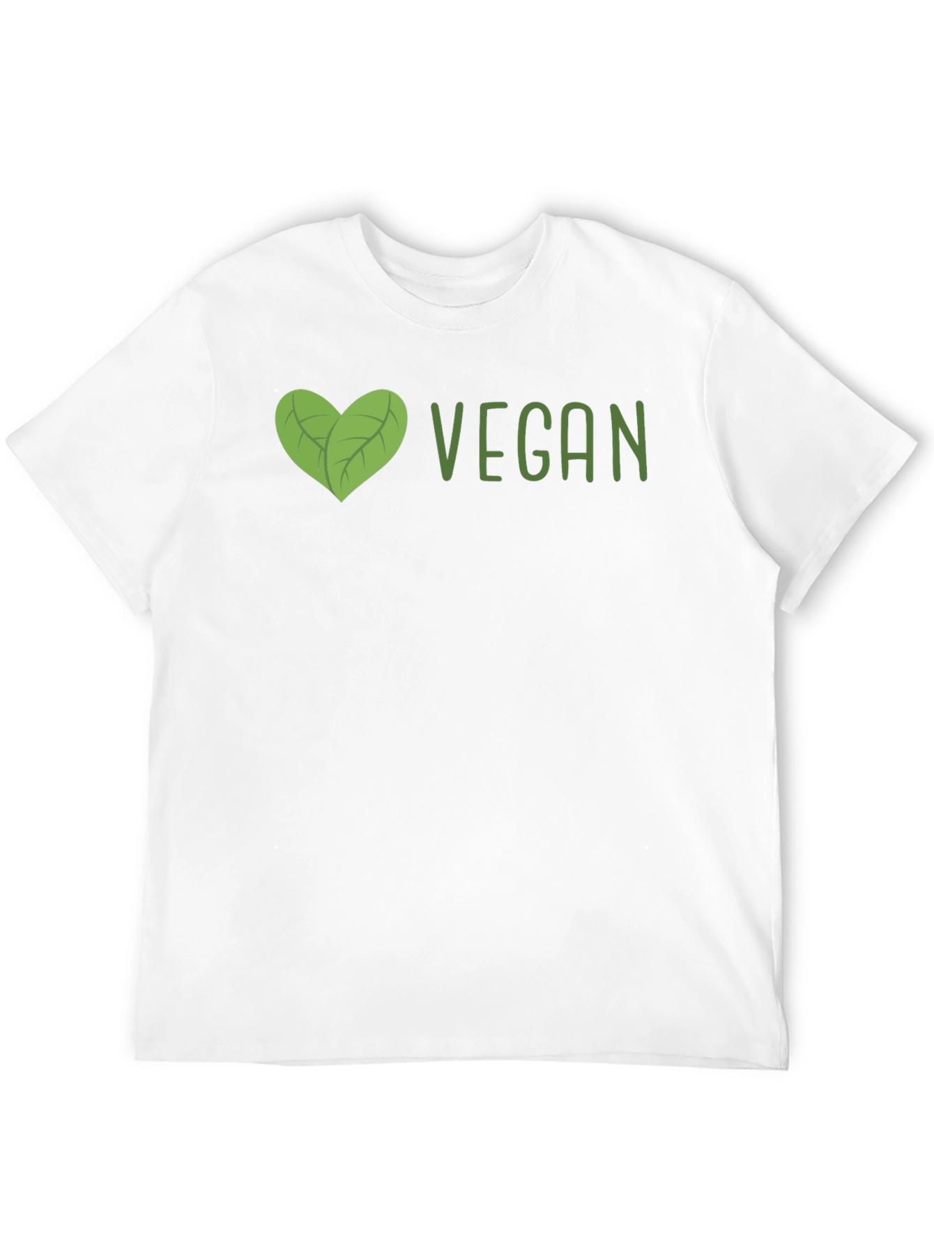 Vegan Heart Graphic T-Shirt - Unisex Black Tee