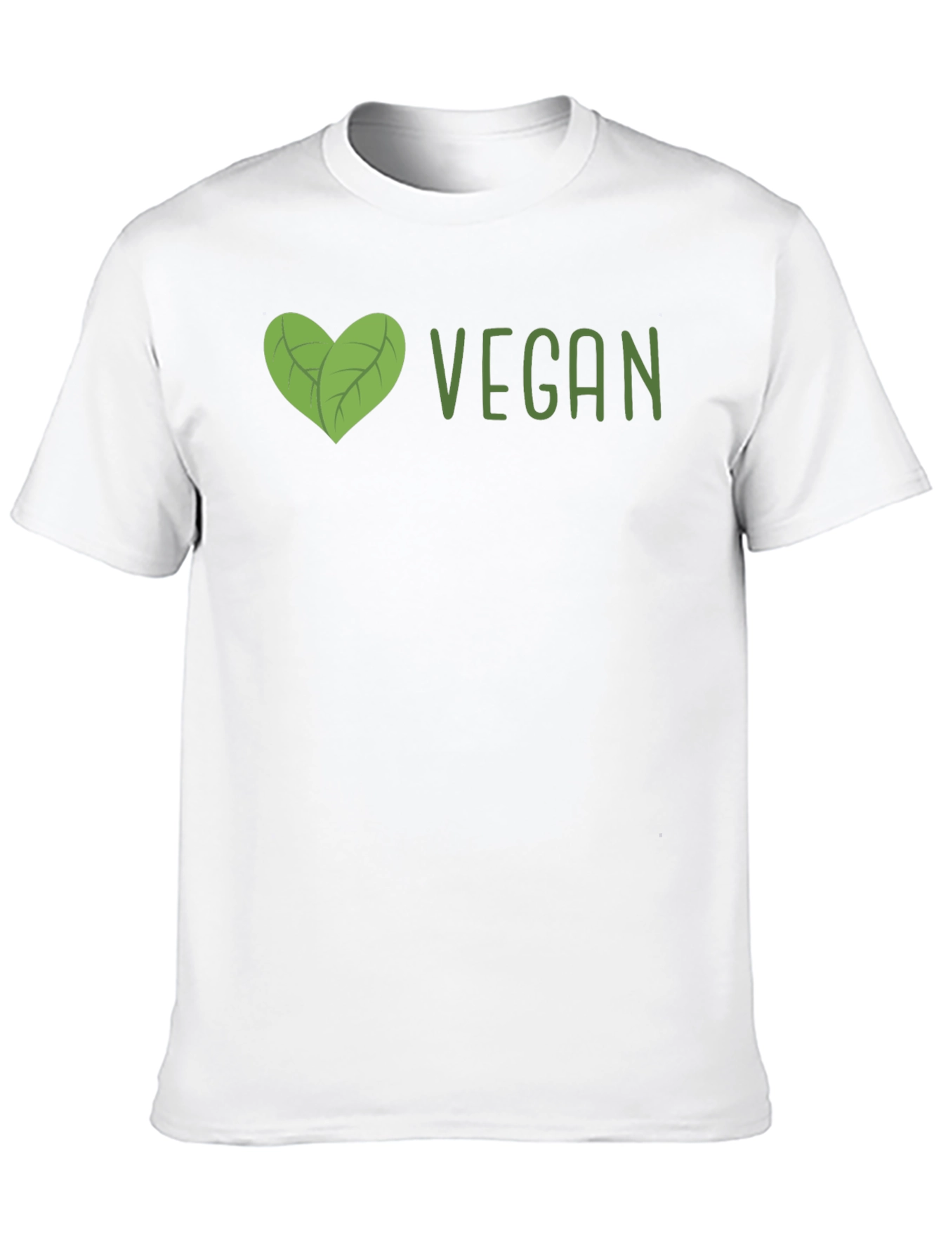 Vegan Heart Graphic T-Shirt - Unisex Black Tee
