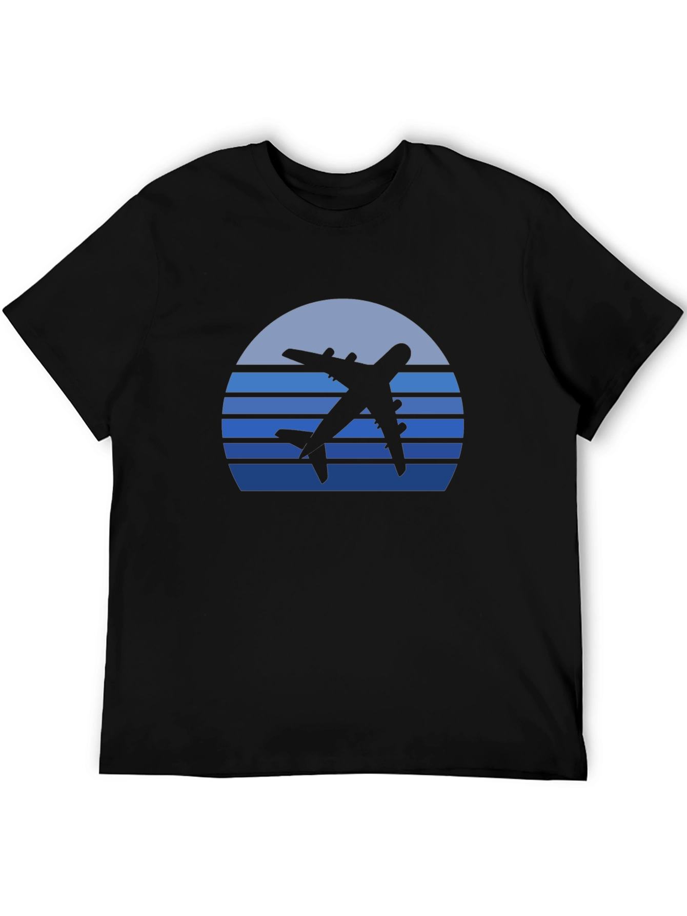 Retro Airplane Sunset Graphic Tee