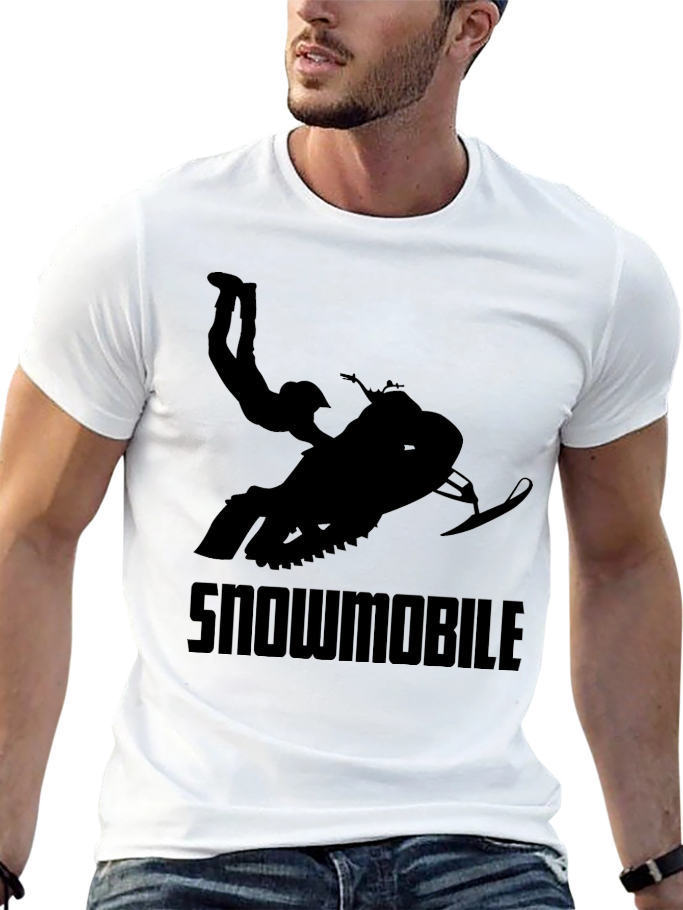 Snowmobile Stunt Graphic T-Shirt